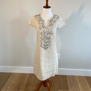 Vineyard Vines Beaded Linen Dress